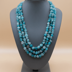 [Mint Green] 3-Layer Stone Necklace